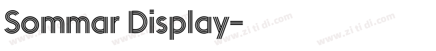 Sommar Display字体转换